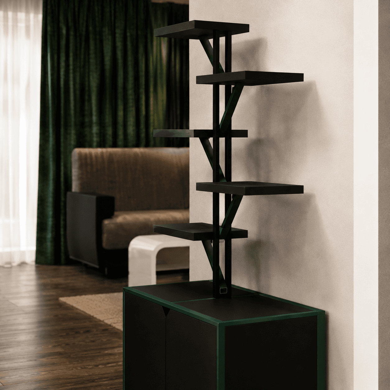 WG-L01 Atlas Storage Cabinet side view render