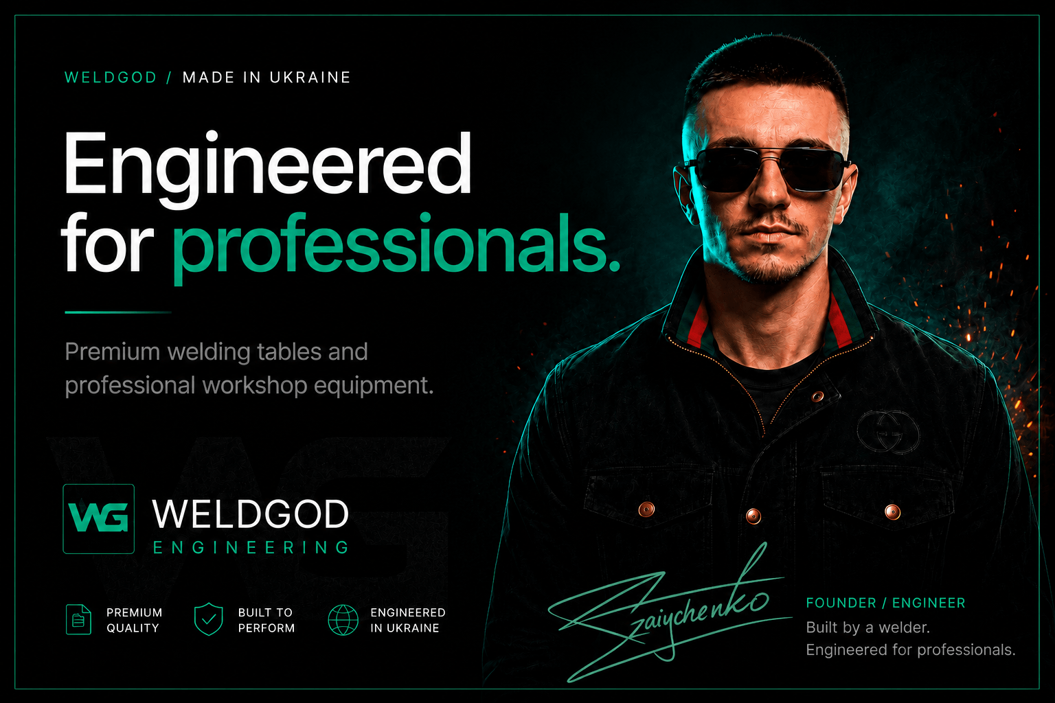Vitaliy Zaiychenko, founder of WELDGOD Engineering