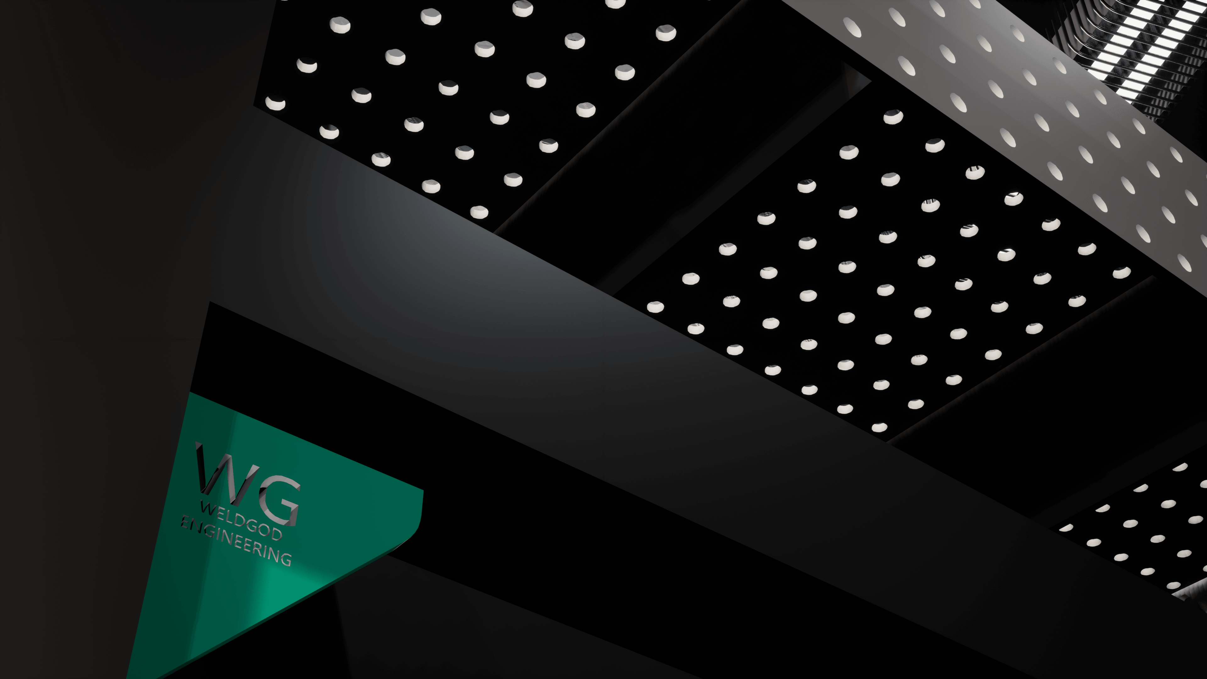 WG-001 welding table branded structural frame detail