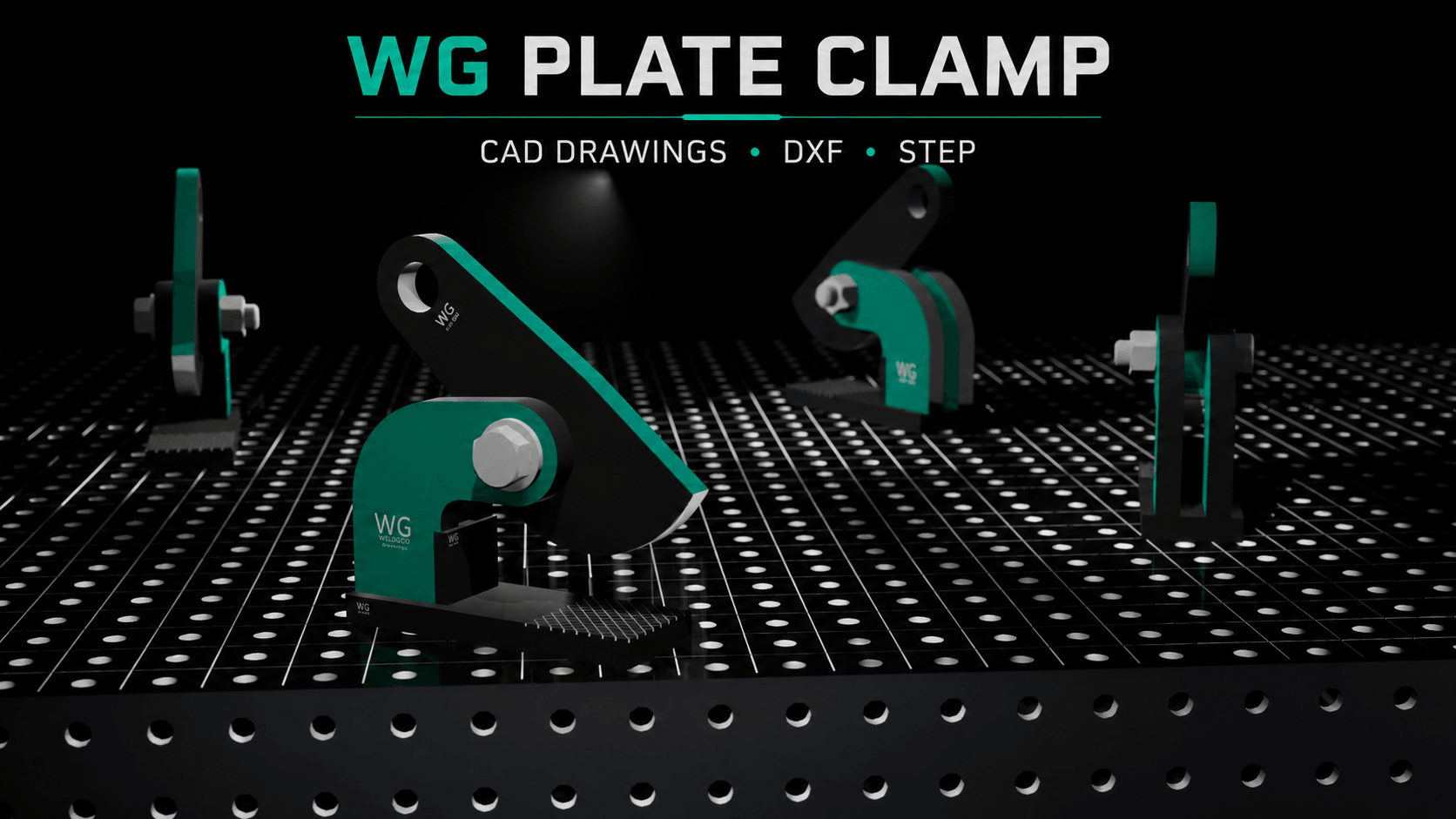WG-C01 Plate Clamp engineering package hero render