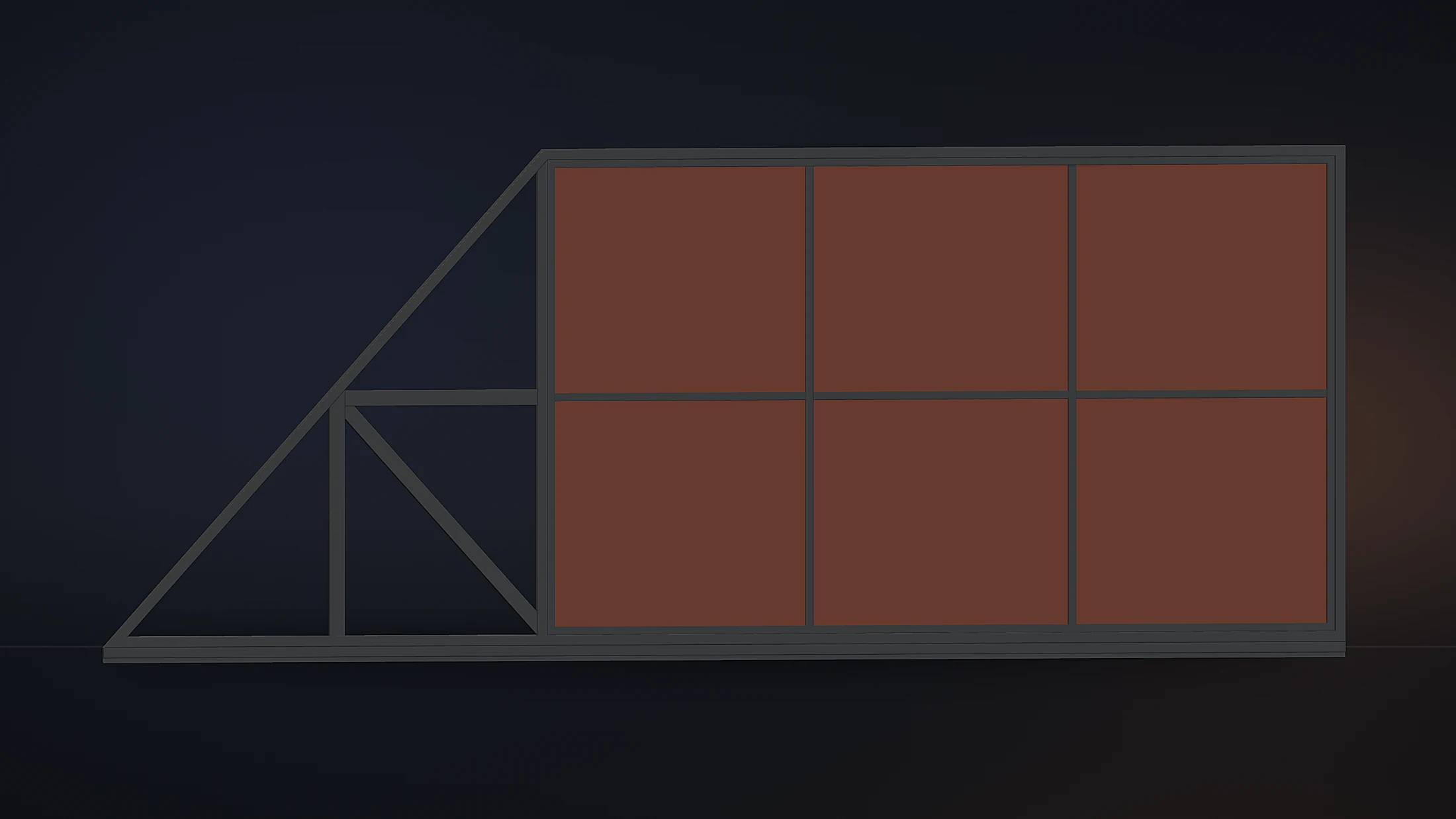 WELDGOD G-01 SENTINEL rear frame and triangular counterweight