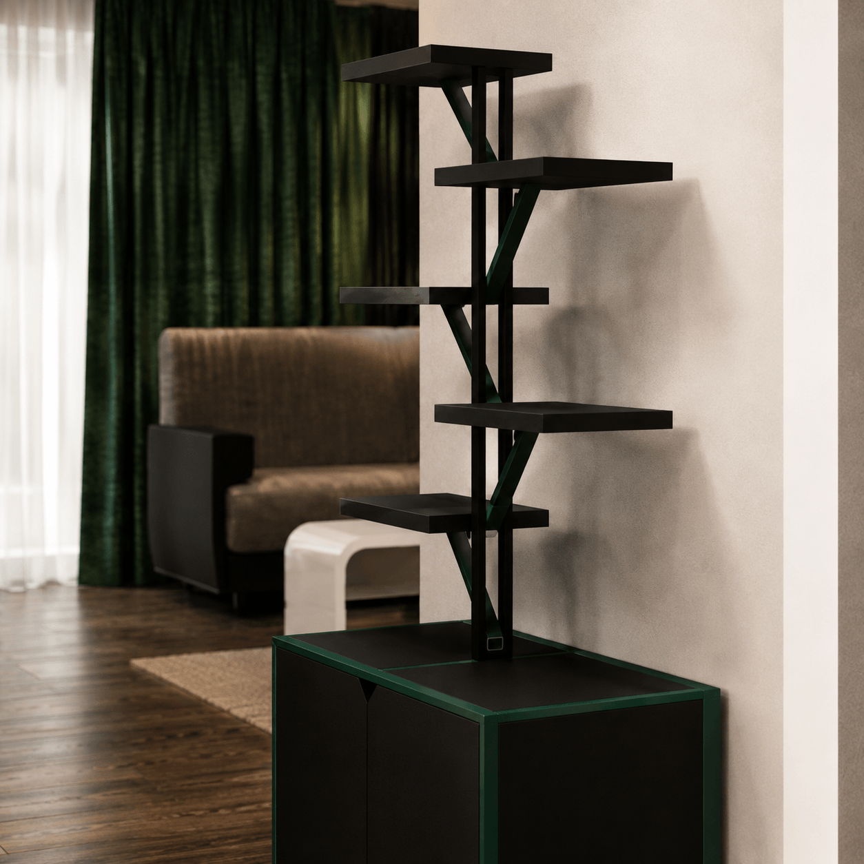 WG-L01 Atlas Storage Cabinet side view render