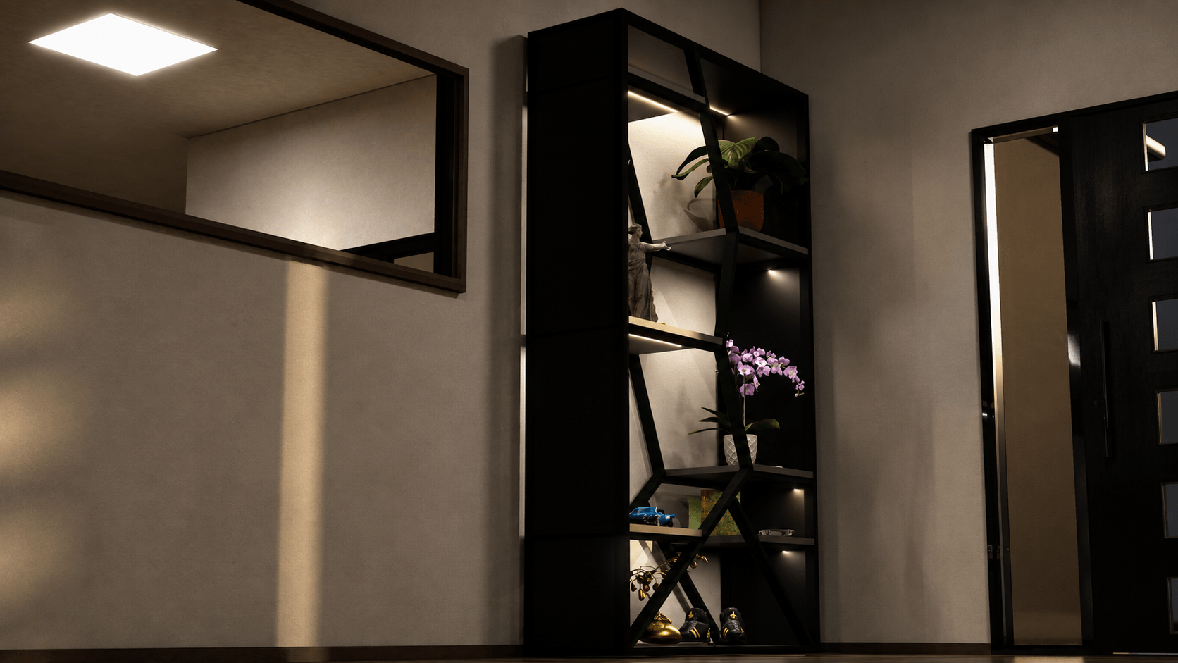 Modern metal shelving design WG-S01 Nexus
